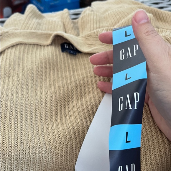 NWT! GAP Women's Tan long Open Front Cardigan. Size large - Picture 8 of 8